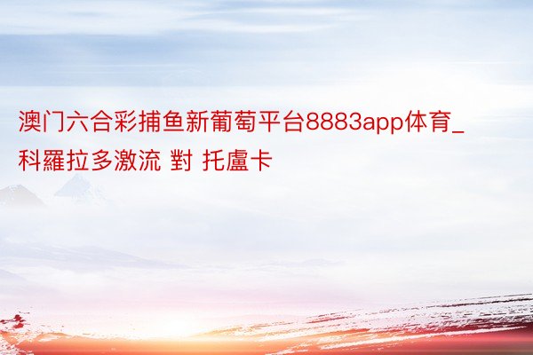 澳门六合彩捕鱼新葡萄平台8883app体育_科羅拉多激流 對 托盧卡